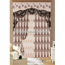 Fancy valance design export surplus curtain